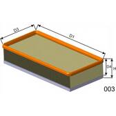 Filtre à air MISFAT - P933