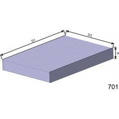 Filtre d'habitacle MISFAT - HB253
