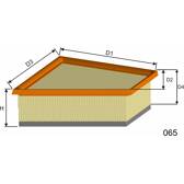 Filtro aria MISFAT - P593A