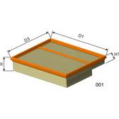 Filtro de ar MISFAT - P037