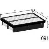 Filtro de ar MISFAT - P440