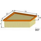 Filtro de ar MISFAT - P474