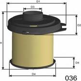 Filtro de ar MISFAT - R845B