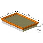 Luchtfilter MISFAT - P973