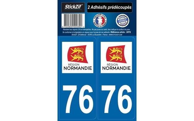 2 Adhesives "Region" Department 76 Normandy