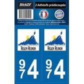 2 Adhesives "Region" Department 974 Meeting Mister-Auto - SR974