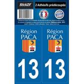 2 Adhesivos "Región" Departamento 13 Paca Mister-Auto - SR13