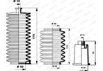Steering gaiter