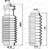 Soufflet de direction MOOG - K150020