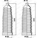 Soufflet de direction MOOG - K150087