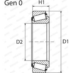 Roulement de roue MOOG - FD-WB-11218