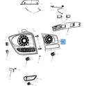 Achterlicht (buitenverlichting, remlicht en achteruitrijlicht) voor Fiat Freemont (Originele accessoires) MOPAR - K68227131AA
