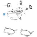 Voorlicht voor Jeep Cherokee (Originele accessoires) MOPAR - K68102860AI