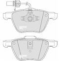 Front brake pad set MOTAQUIP - LVXL1043