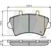 Front brake pad set MOTAQUIP - LVXL1120