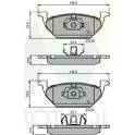 Front brake pad set MOTAQUIP - LVXL1299