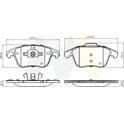 Front brake pad set MOTAQUIP - LVXL1373