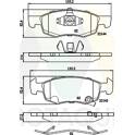 Front brake pad set MOTAQUIP - LVXL1808