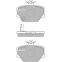 Front brake pad set MOTAQUIP - LVXL691