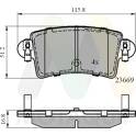 Rear brake pad set MOTAQUIP - LVXL1121