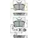 Rear brake pad set MOTAQUIP - LVXL1704