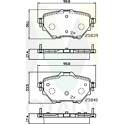 Rear brake pad set MOTAQUIP - LVXL1760