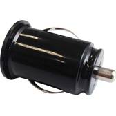 USB Cigarette Lighter Adapter - 3A Black MOXIE - 934107