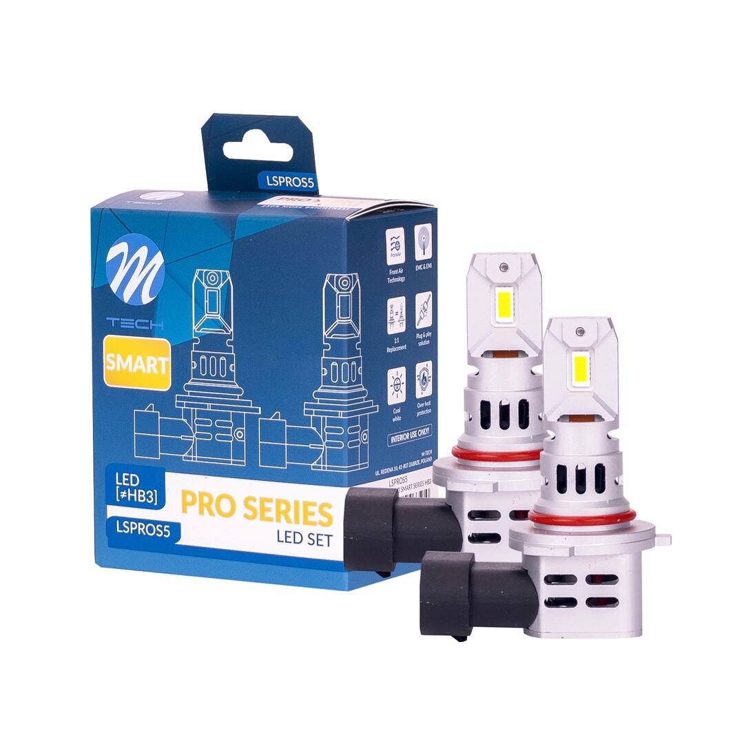 2 LED bulbs hb3 42w 12v 6000k 4600lm max plug and play