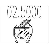 Aanslagrubber, demper MTS - 02.5000