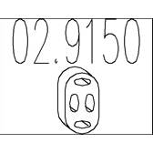 Aanslagrubber, demper MTS - 02.9150