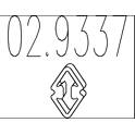 Aanslagrubber, demper MTS - 02.9337
