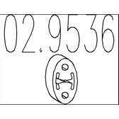 Aanslagrubber, demper MTS - 02.9536