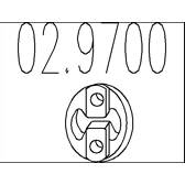 Aanslagrubber, demper MTS - 02.9700