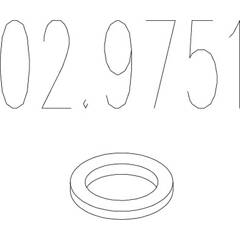 Bague d'étanchéité (tuyau d'échappement) MTS - 02.9751