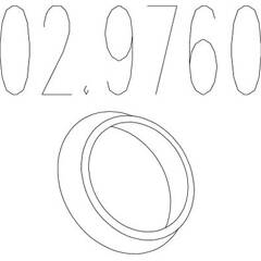 Bague d'étanchéité (tuyau d'échappement) MTS - 02.9760