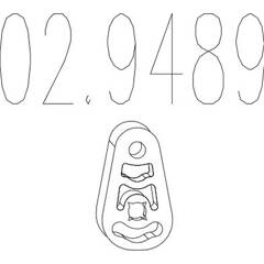 Butée élastique (silencieux) MTS - 02.9489