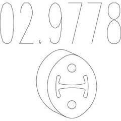 Butée élastique (silencieux) MTS - 02.9778