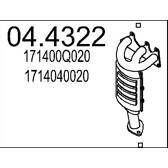 Catalytic Converter MTS - 04.4322