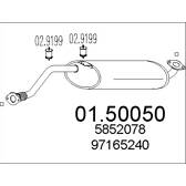 Centre Muffler MTS - 01.50050