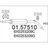 Centre Muffler MTS - 01.57510
