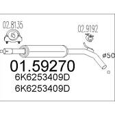 Centre Muffler MTS - 01.59270