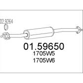 Centre Muffler MTS - 01.59650
