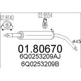 Centre Muffler MTS - 01.80670