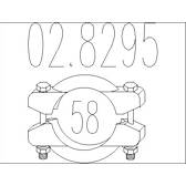 Clamp, exhaust system MTS - 02.8295