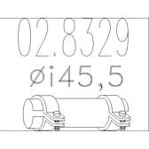 Clamp, exhaust system MTS - 02.8329