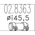 Clamp, exhaust system MTS - 02.8363