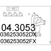 Collecteur (système d'échappement) MTS - 04.3053