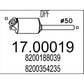 Diesel particulate filter MTS - 17.00019