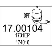 Diesel particulate filter MTS - 17.00104