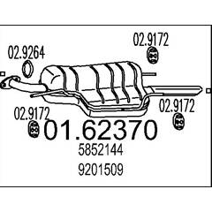 Endschalldämpfer MTS 01.62370 | MISTER-AUTO